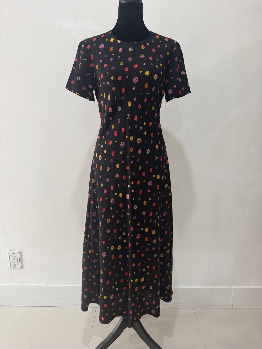 Vintage 90s Liz Claiborne Dresses Petite Ditsy Floral Maxi Dress